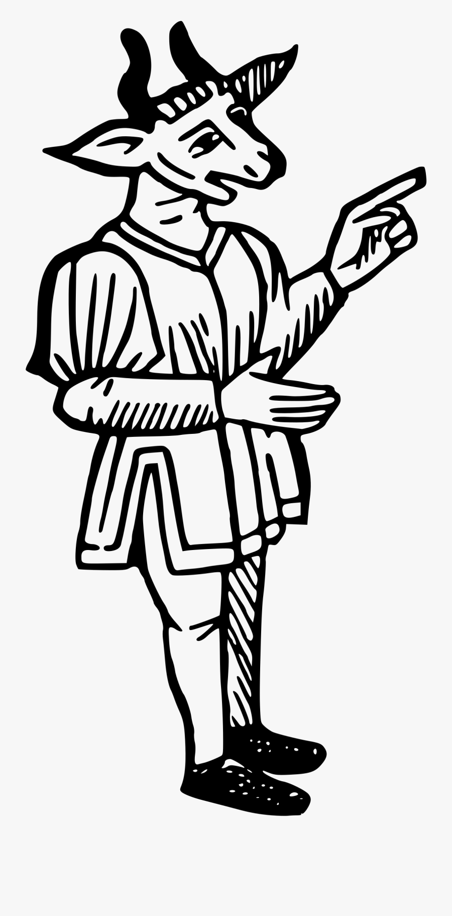 Goat Man Clip Arts - Goat Man Png, Transparent Clipart