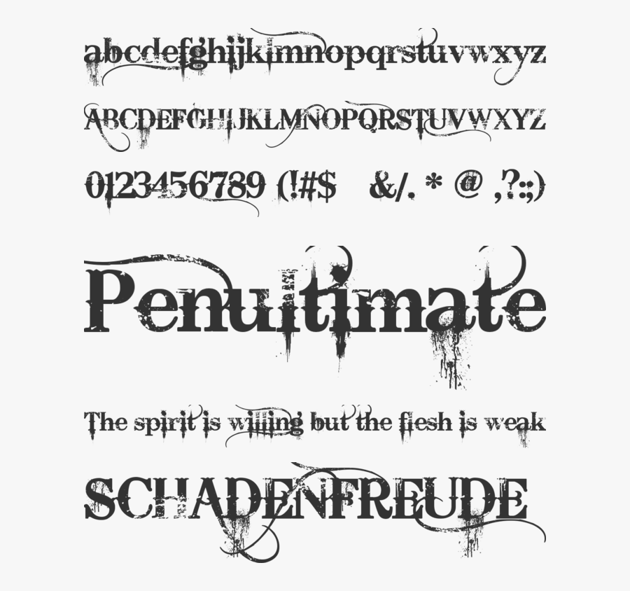 Clip Art Cowboy Font - Bleeding Cowboy Font, Transparent Clipart