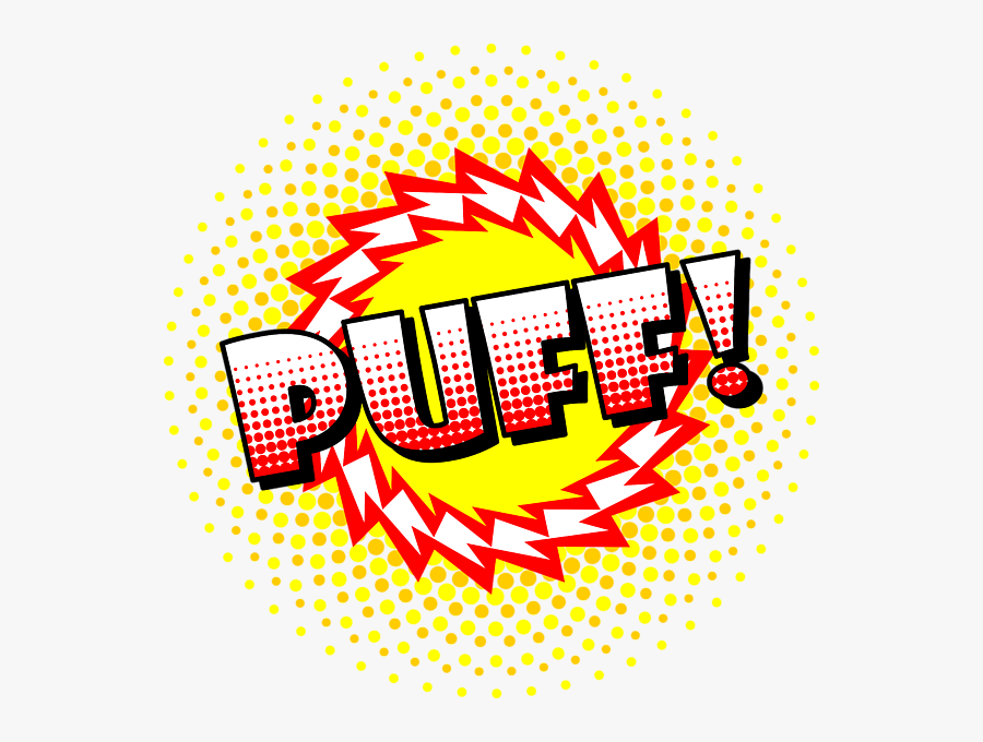 Bleed Area May Not Be Visible - Puff Onomatopoeia Png, Transparent Clipart