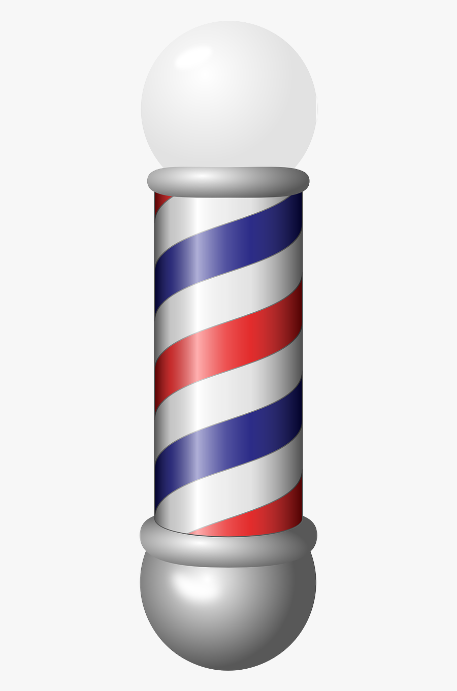 Barber Shop Pole Free, Transparent Clipart