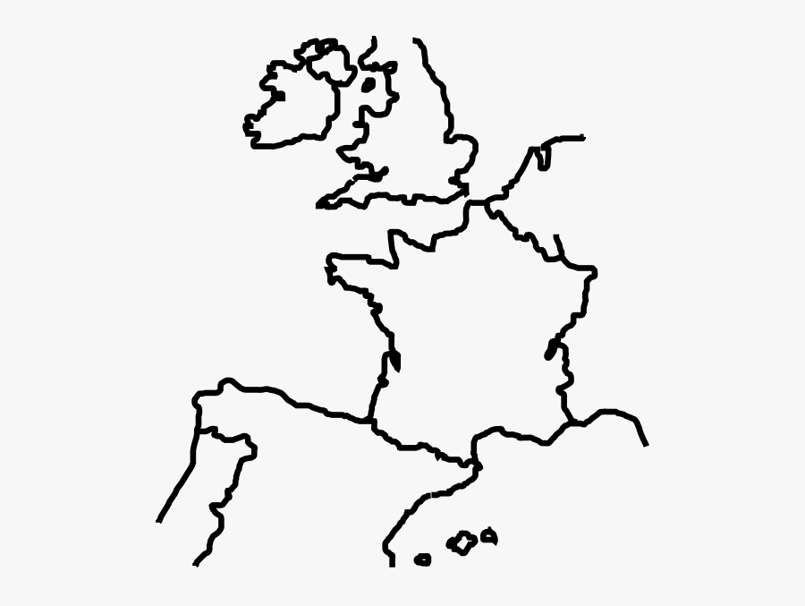 West Europe Map Icon, Transparent Clipart