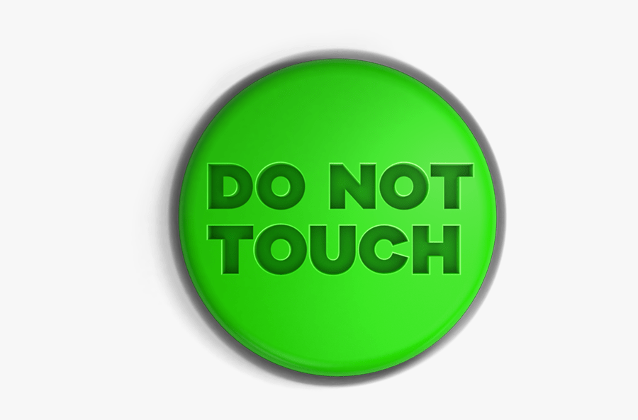 Do Not Touch Button - Nick Com Au, Transparent Clipart