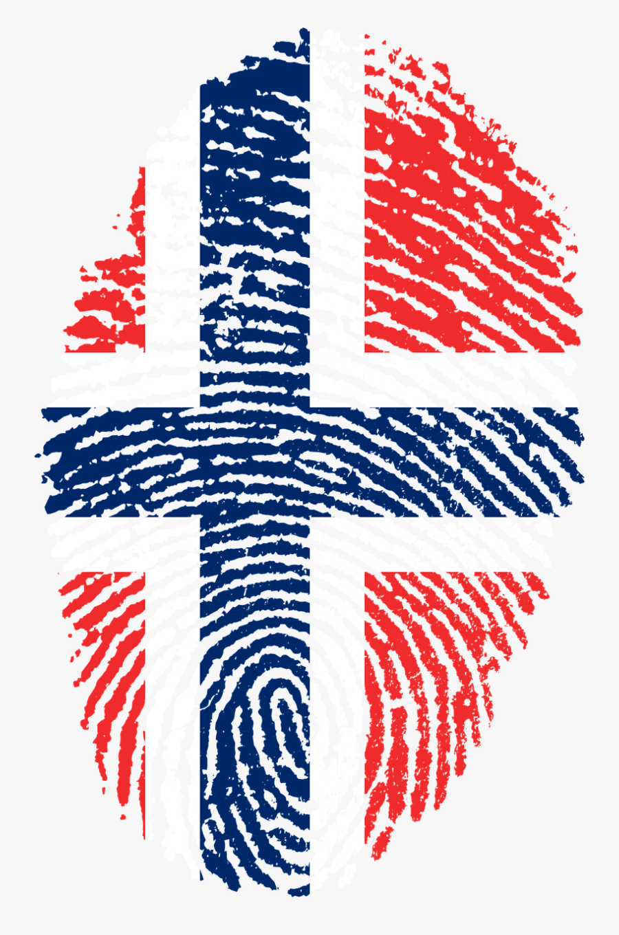 Pin By Cynthia Wright On Tattoos - Norway Flag Fingerprint, Transparent Clipart