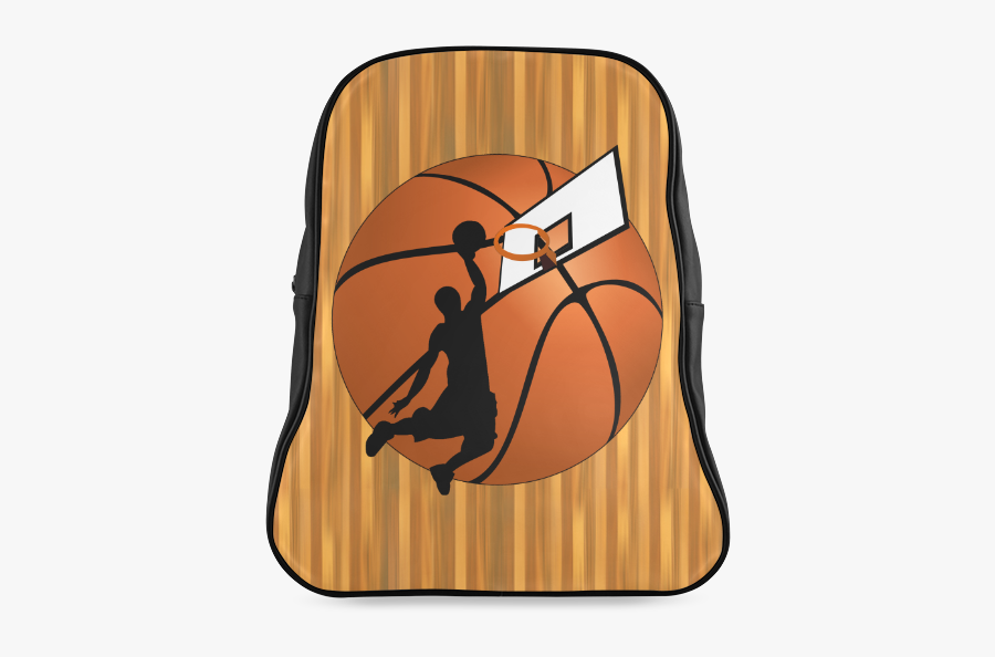 Slam Dunk Basketball Player School Backpack/large - Basketball Tournaments Png, Transparent Clipart
