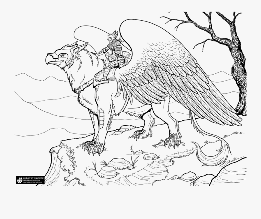 Mythical Creatures - Mythical Creatures Colouring Sheets, Transparent Clipart