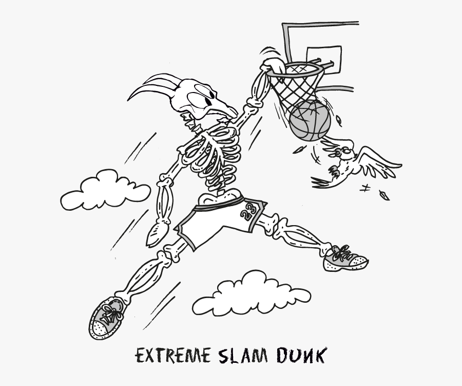 Extreme Slam Dunk , Png Download - Cartoon, Transparent Clipart