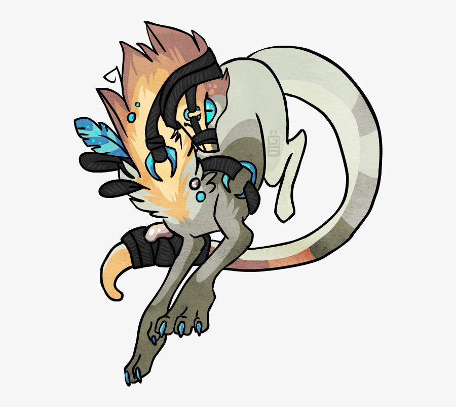 Mystical Clipart Mythical Creature - Cute Mythical Creatures Drawing, Transparent Clipart