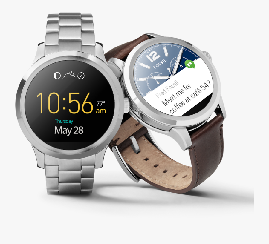 Merges Style And - Fossil Q Founder 1, Transparent Clipart