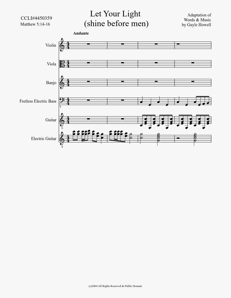 Let Your Light - Funky Town Trumpet Notes, Transparent Clipart