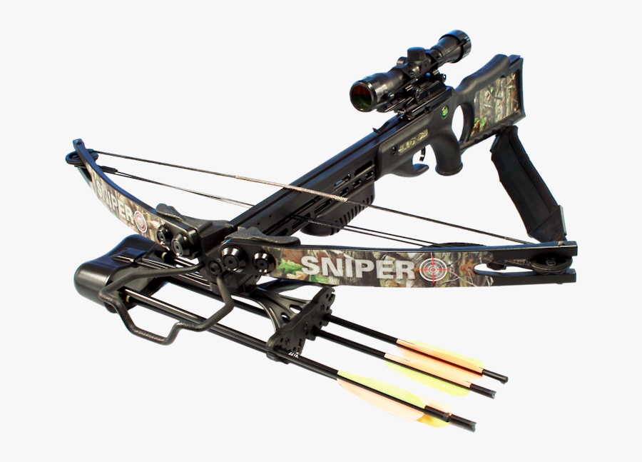 Crossbow Hunting Bow And Arrow - Crossbow, Transparent Clipart