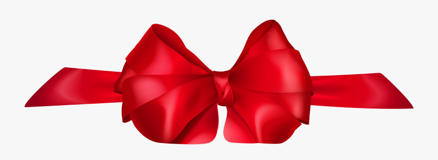 Ribbon And Bow Png Transparent Image - Red Ribbon Png Icon, Transparent Clipart