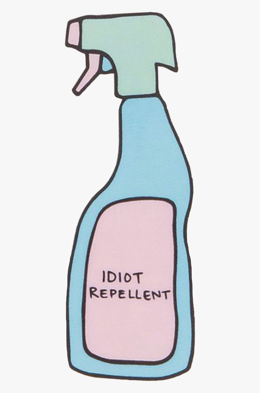 Pinterest Freetosticker Idiot Repellent Haha Freetoedit - Idiot Repellent Sticker, Transparent Clipart