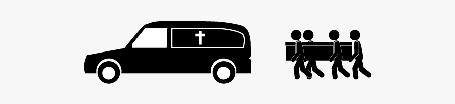 Funeral Car Clipart Black And White, Transparent Clipart