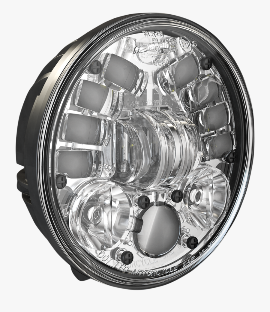 Transparent Headlights Png - Phare Moto Tuning Rond, Transparent Clipart