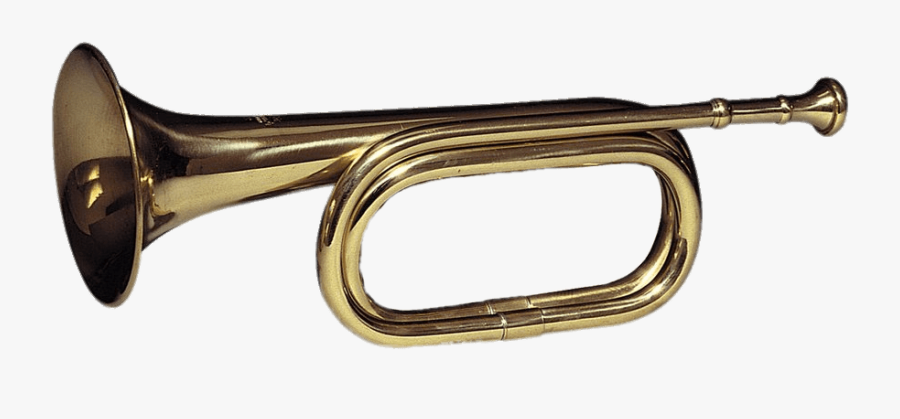 Brass Cavalry Bugle - Brass Instrument Musical Instrument Brass Horn Shapes, Transparent Clipart