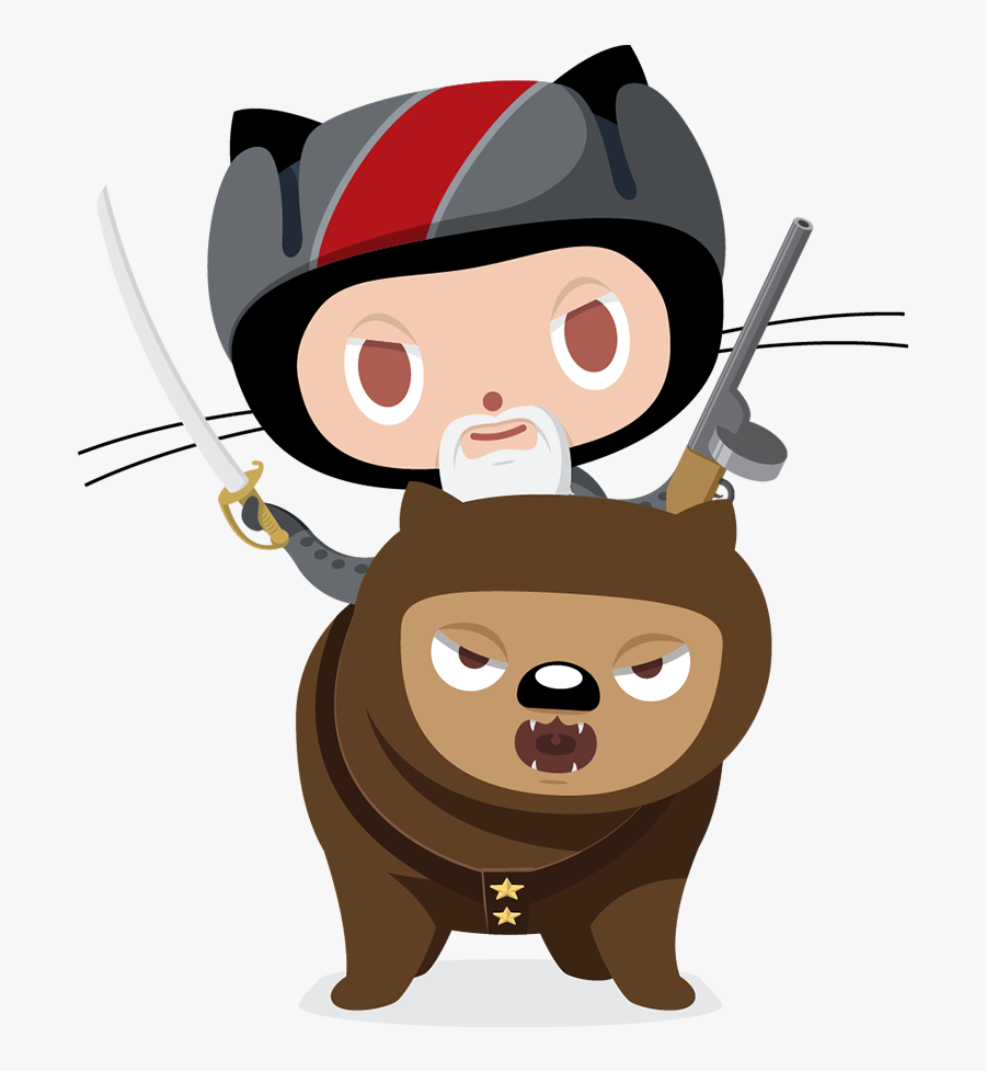Github Octocat, Transparent Clipart