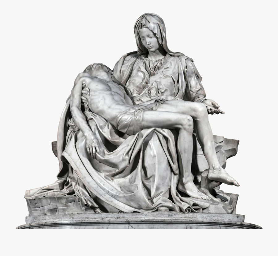 Pieta Drawing Sculpture - Saint Peter's Basilica, Pietà, Transparent Clipart