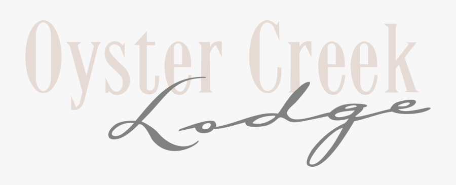 Oyster Creek Lodge - Calligraphy, Transparent Clipart