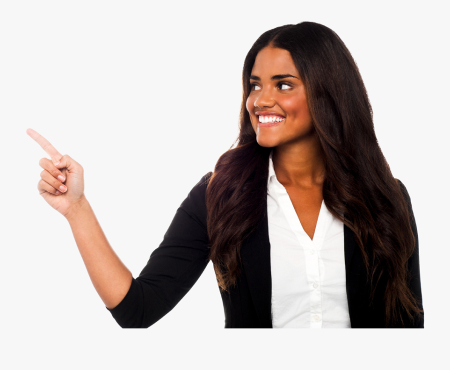 Woman Pointing Child - Pointing Finger Girl Png, Transparent Clipart