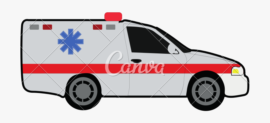Police Car Side View Png - Ambulance From Side View Clipart, Transparent Clipart