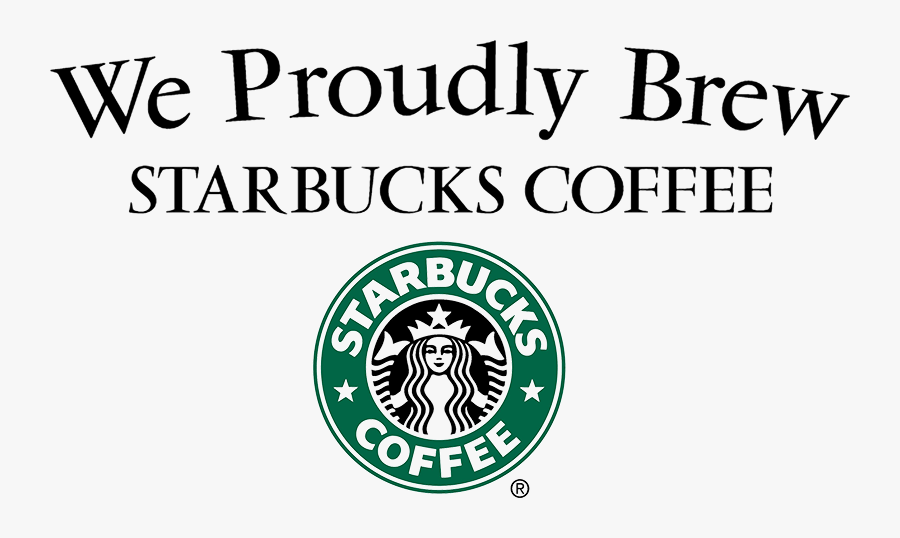 We Proudly Serve Starbucks Png, Transparent Clipart
