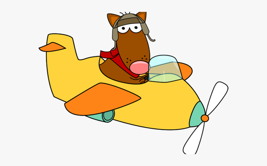 Funny Dog Clipart - Dog In Plane Png, Transparent Clipart