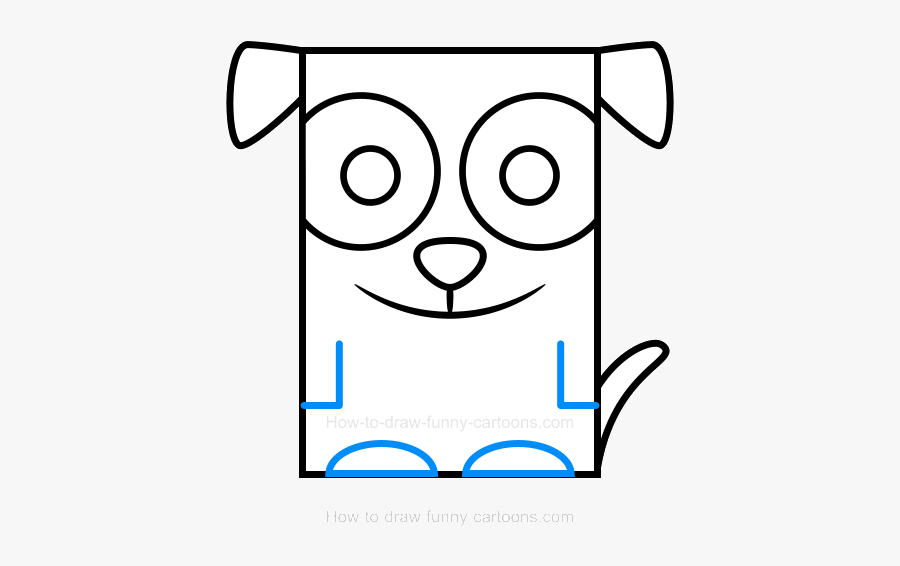 Dog How To Draw Clipart Transparent Png - Dog Clipart Step By Step, Transparent Clipart