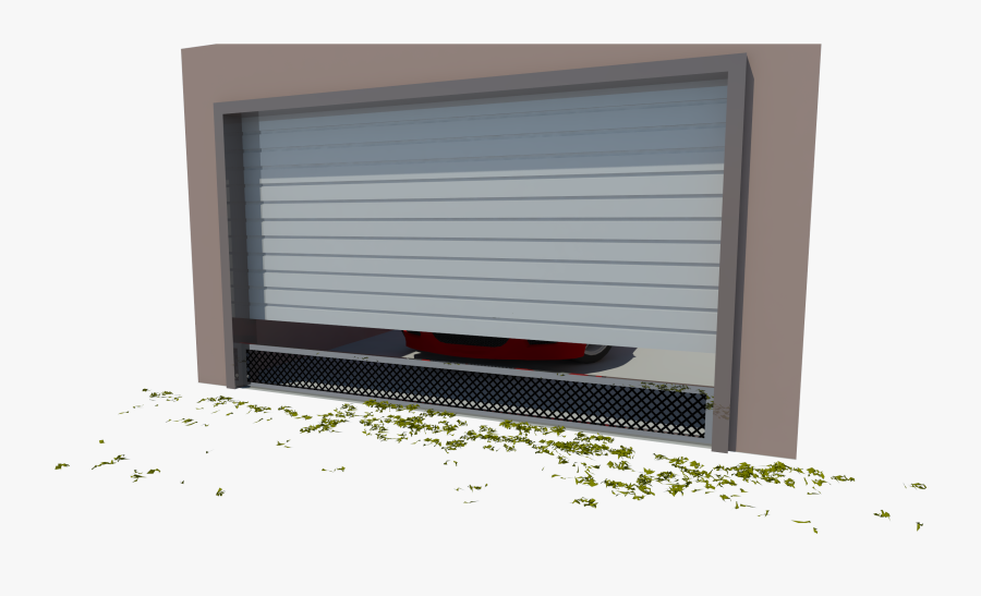 The Garage Leaf Blocker Is A Large Net Tethered Across - Garage, Transparent Clipart