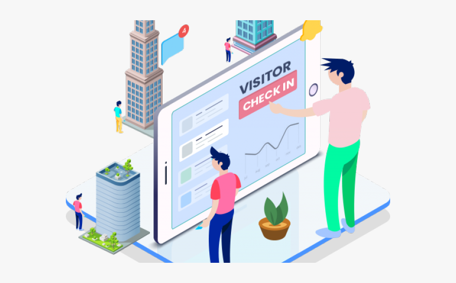 Departure Clipart Visitor - Visitor Management System Vector, Transparent Clipart