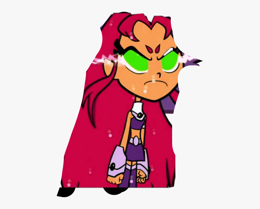 #starfire #rage #triggered #1000% #angry #blast #freetoedit - Starfire Gets Angry, Transparent Clipart