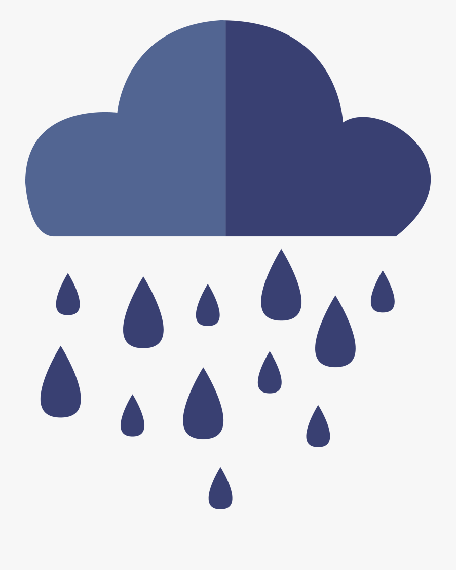Transparent Rain Hat Clipart - Cloud Flat Design Ai, Transparent Clipart