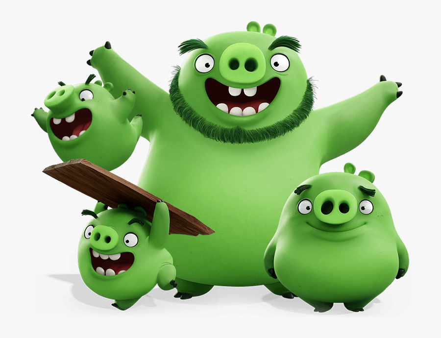 Angry Birds Movie Green Pig, Transparent Clipart