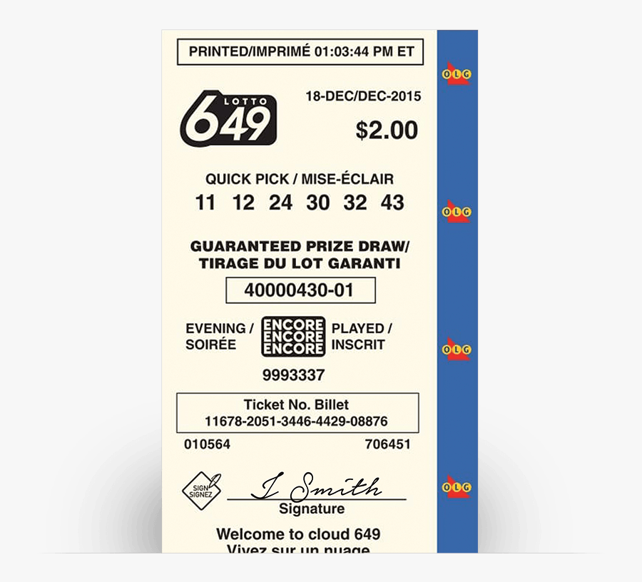 Lotto Ticket Png, Transparent Clipart