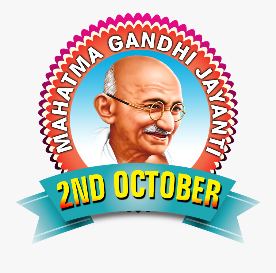2 October Gandhi Jayanti, Transparent Clipart
