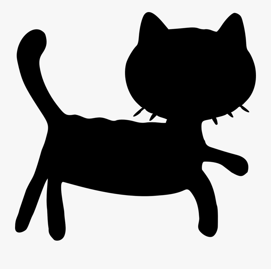 Whiskers Domestic Short-haired Cat Black Cat Dog - Cat Grabs Treat, Transparent Clipart