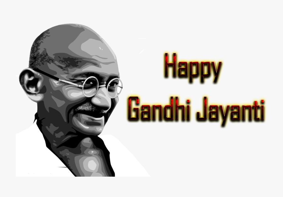 Happy Gandhi Jayanti 2018 Png - Cartoon, Transparent Clipart