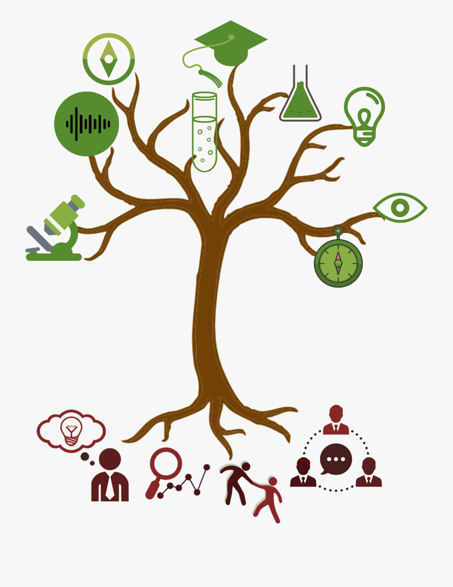 Simple Silhouette Of A Tree, Transparent Clipart