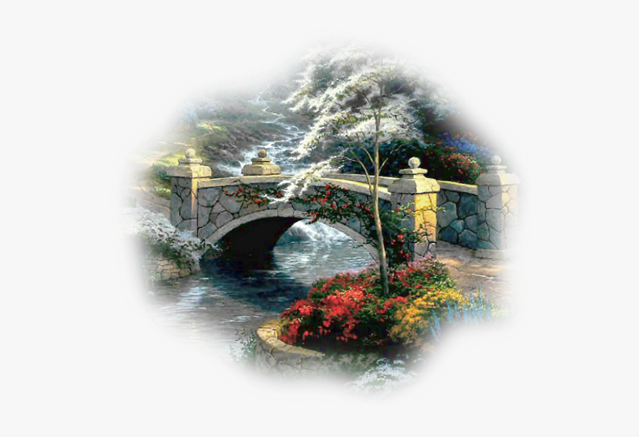 Scene2 - Thomas Kinkade Famous Painting, Transparent Clipart