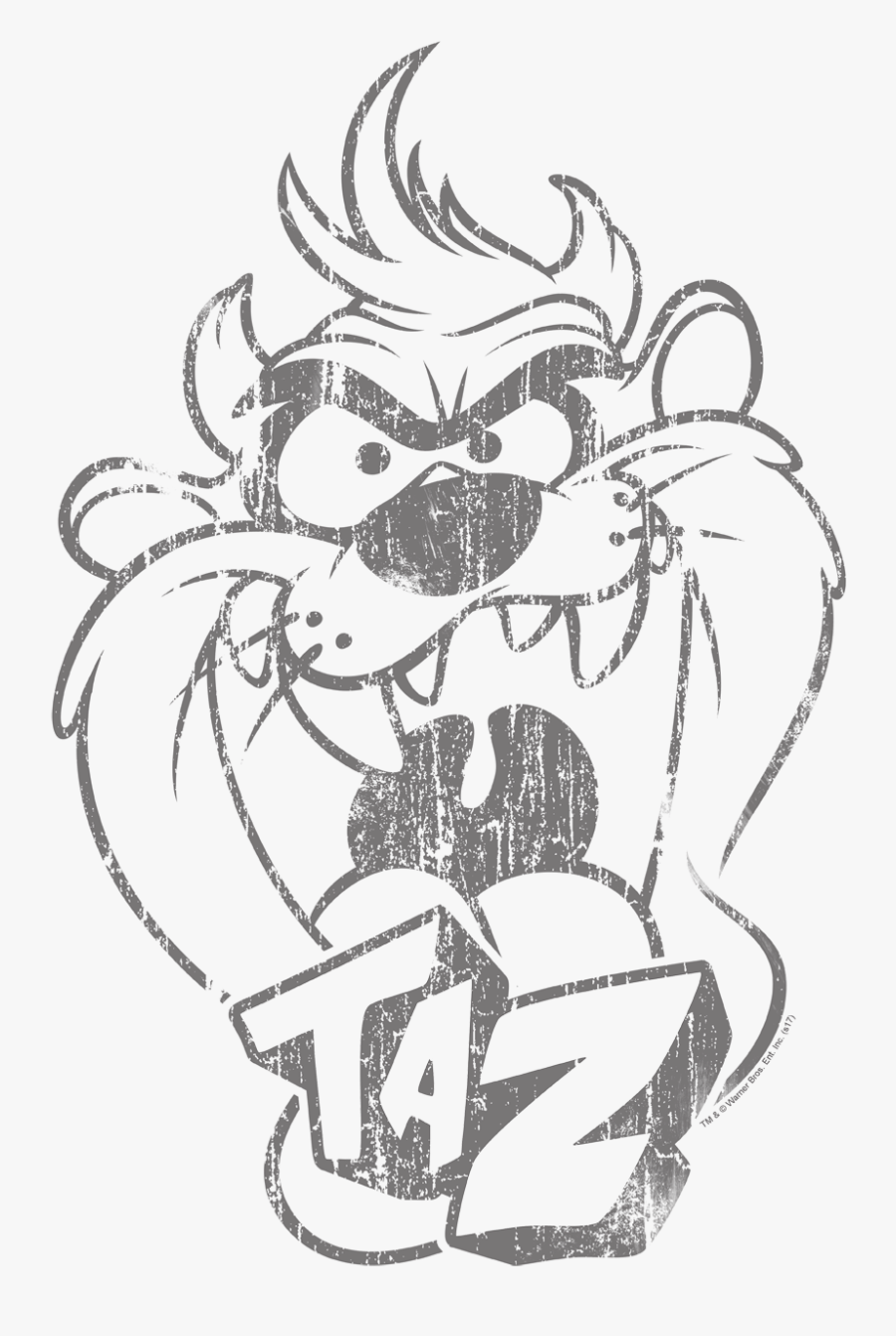 Product Image Alt - Taz Looney Tunes Shirt, Transparent Clipart