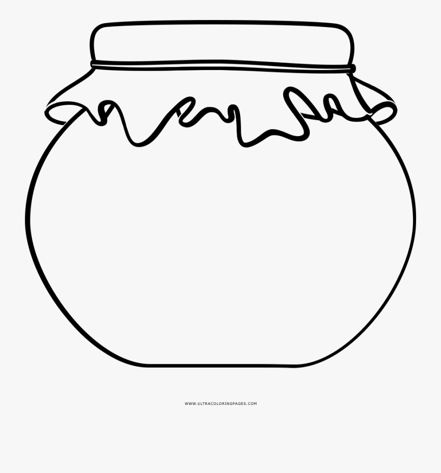 Dibujo De Tarro Para Colorear Ultra Coloring Pages - Miel Dibujo Para Colorear, Transparent Clipart