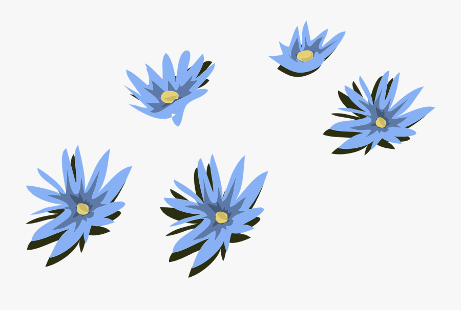 Transparent Blue Flower Png - Kwiaty Niebieskie Png, Transparent Clipart