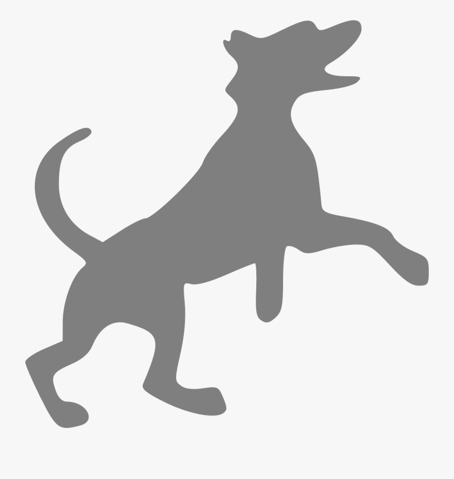 Vector Graphics,free Pictures - Silhouette Of Barking Dog, Transparent Clipart