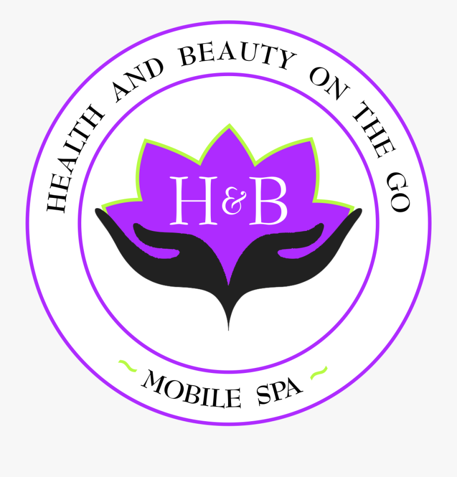 Health And Beauty On The Go Mobile Spa Logo, Transparent Clipart