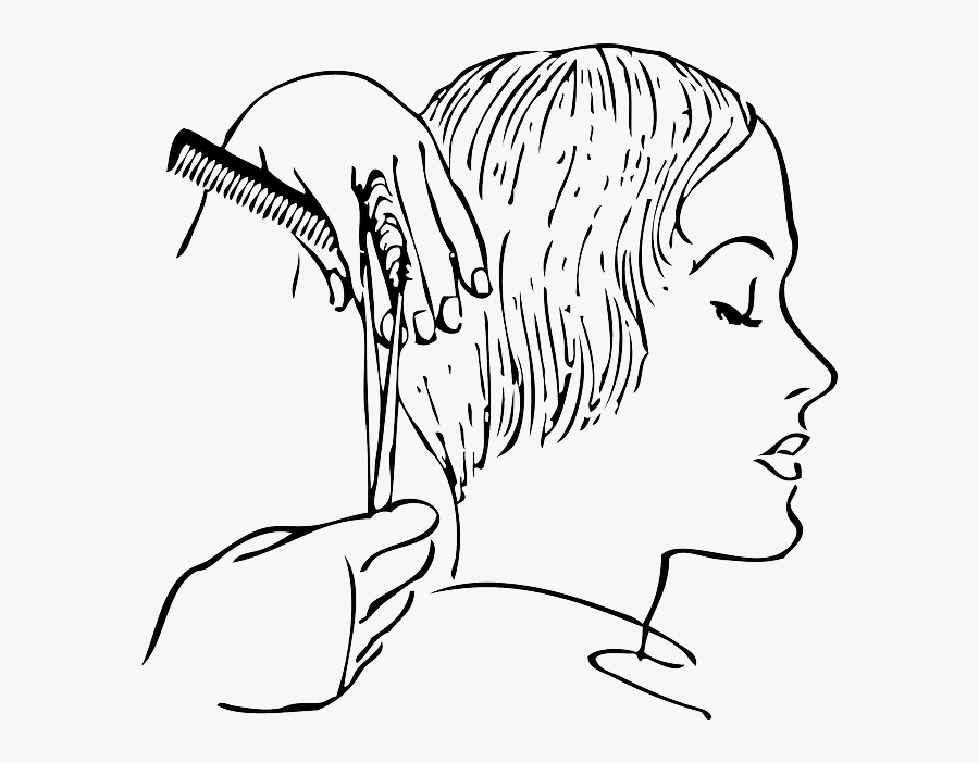 Hair Cutting Clip Art, Transparent Clipart