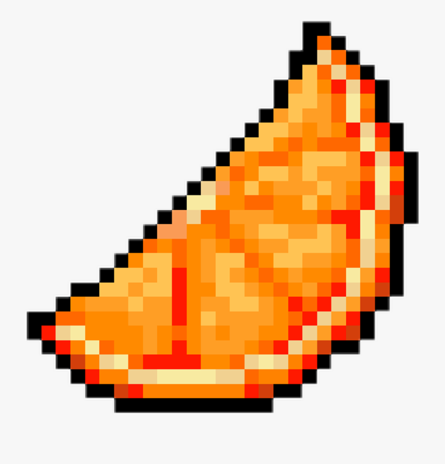 Orange Citrus Pixelated Pixelart Freetouse Clipart - Pixel Art Minecraft Deadpool, Transparent Clipart