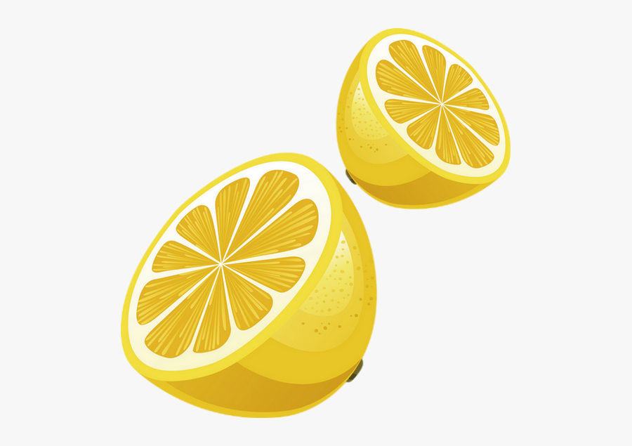 Citron Png, Tube Fruit, Agrume - Cut Lemon Cartoon, Transparent Clipart