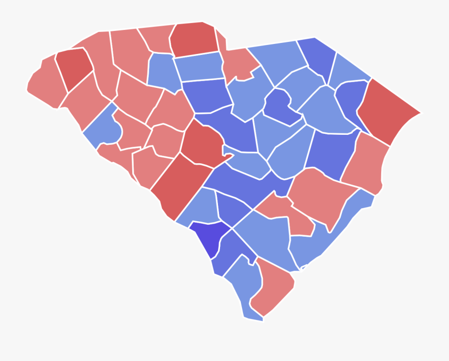 South Carolina Gubernatorial Election - South Carolina Political Map 2016, Transparent Clipart