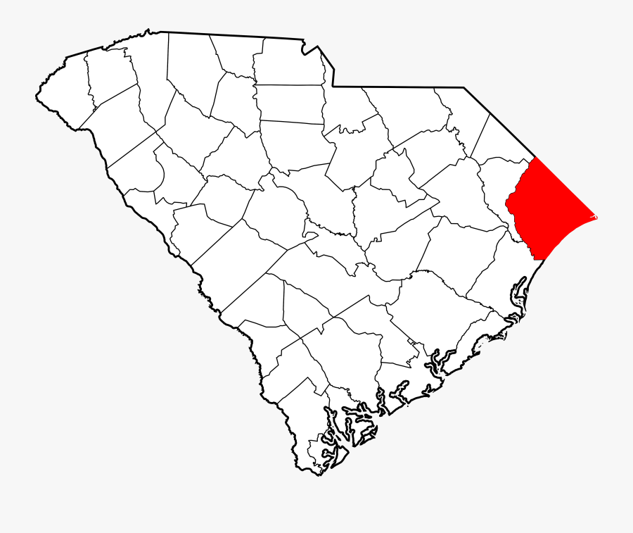 Cherokee Map In South Carolina, Transparent Clipart