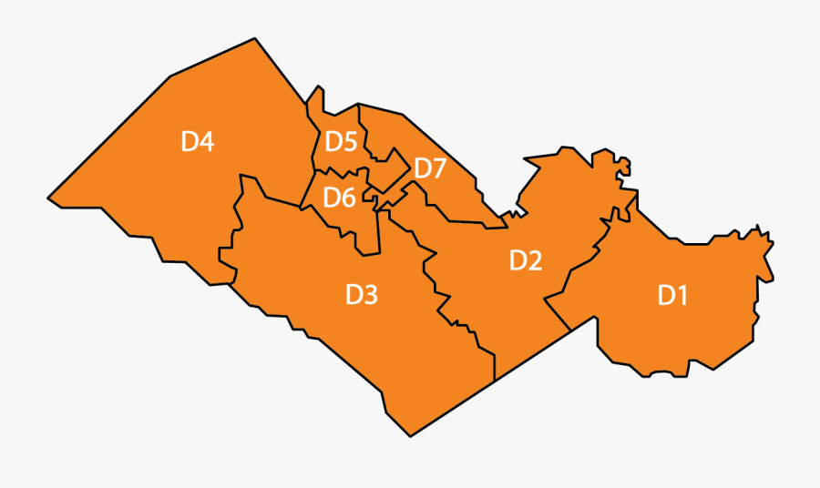 County Districts - Orangeburg County, Transparent Clipart