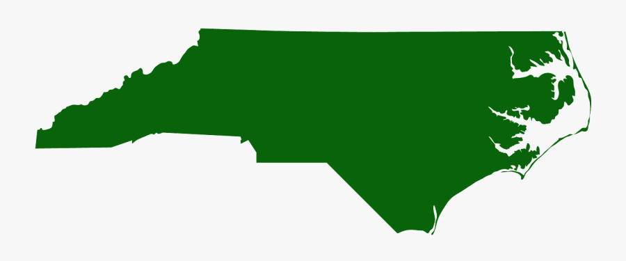 North Carolina Map Vector, Transparent Clipart